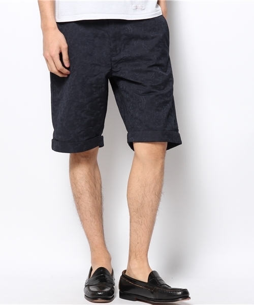 KATHARINE HAMNETT LONDON （キャサリンハムネットロンドン）の「PAISLEY JACQUARD / ペイズリ―ジャガードショーツ（その他パンツ・メンズ・グレー/ネイビー/ブラック/カーキ・LARGE/MEDIUM/AL）」の4枚目の写真