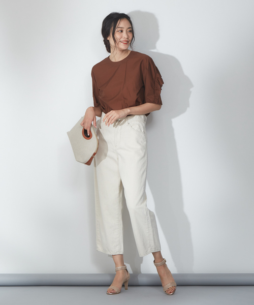 Au BANNISTER（オゥバニスター）の「キリカエアンクルストラップサンダル（サンダル・レディース・ブラック/ネイビー/レッド/ピンクゴールド・38/35/36/37/39）」の10枚目の写真