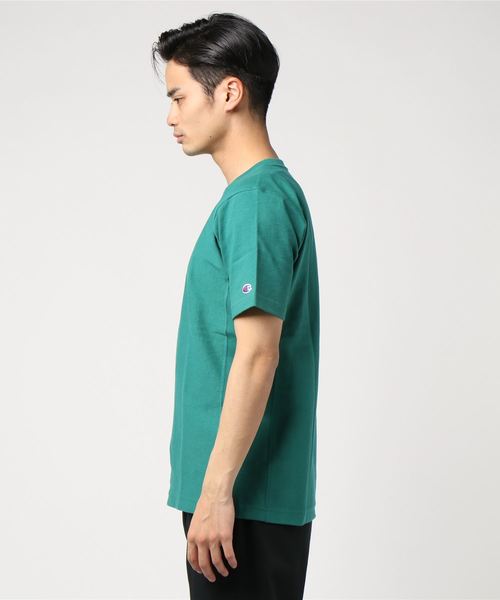 Champion（チャンピオン）の「チャンピオン RW T-SHIRT（Tシャツ/カットソー・メンズ・ホワイト/ダークグリーン/レッド/ダークブルー/ブラック/ネイビー・S/L/M/XL）」の8枚目の写真