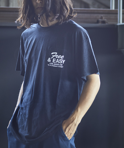 ポケットtシャツ Tシャツ カットソー Free Easy フリーアンドイージー トップス Marie バックプリント Free Easy フリーアンドイージー のファッション 爆売りセール開催中 Tシャツ カットソー