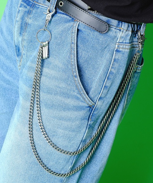 an meets zakka(アンミツザッカ)の「an meets zakka 2連ウォレットチェーン(ウォレットチェーン・メンズ・ガンメタ/シルバー/ゴールド/アンティークゴールド/アンティークシルバー・ONE SIZE)」の3枚目の写真