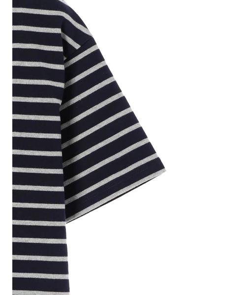 CRAFT STANDARD BOUTIQUE（クラフトスタンダードブティック）の「衿配色ボーダーカットBIGプルオーバー●（Tシャツ/カットソー・レディース・ネイビー/アイボリー・L/M）」の17枚目の写真