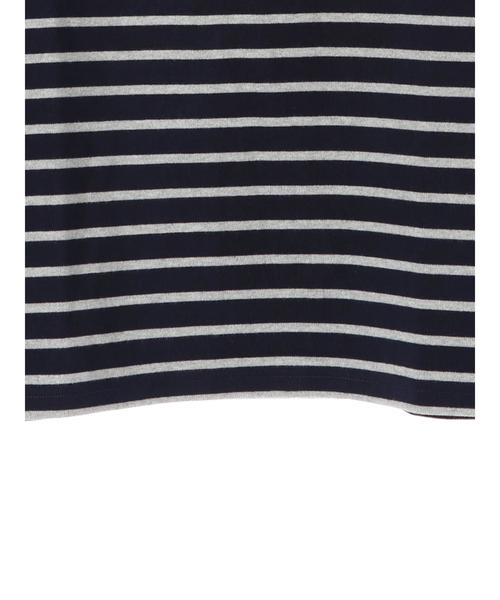 CRAFT STANDARD BOUTIQUE（クラフトスタンダードブティック）の「衿配色ボーダーカットBIGプルオーバー●（Tシャツ/カットソー・レディース・ネイビー/アイボリー・L/M）」の16枚目の写真
