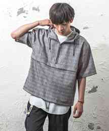 MinoriTY | 【2019春夏新作】半袖アノラック レトロチェック ビッグシルエット(シャツ/ブラウス)