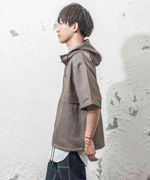 MinoriTY（マイノリティ）の「半袖アノラック レトロチェック ビッグシルエット（シャツ/ブラウス・メンズ・その他1/その他・L/M）」の5枚目の写真