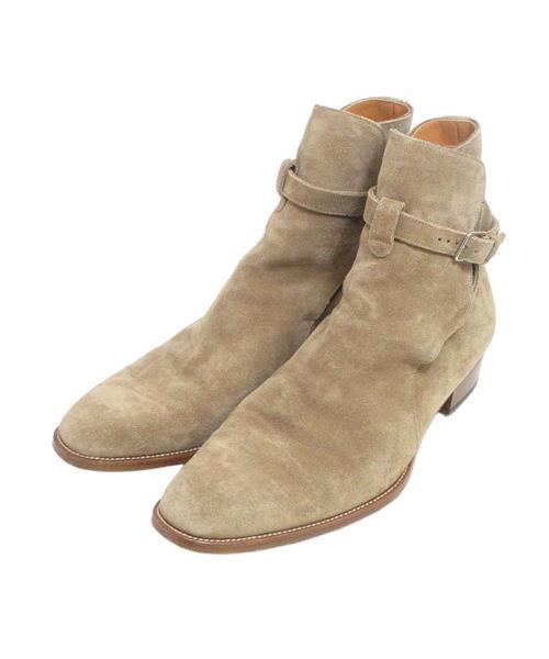 SAINT LAURENT PARISワイアット ジョッパーブーツ 40スエード ブランド古着】ワイアット30スエードジョッパーブーツ（ブーツ