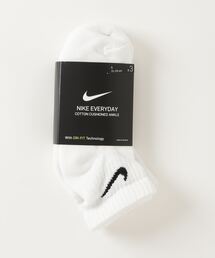 NIKE | NIKE ナイキ 3P エブリデイ クッション クウォーター ソックス SX7667-100 WHITE/(BLACK)(ソックス/靴下)