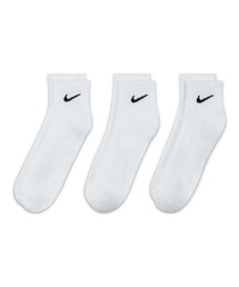 NIKE | NIKE ナイキ 3P エブリデイ クッション クウォーター ソックス SX7667-100 WHITE/(BLACK)(ソックス/靴下)