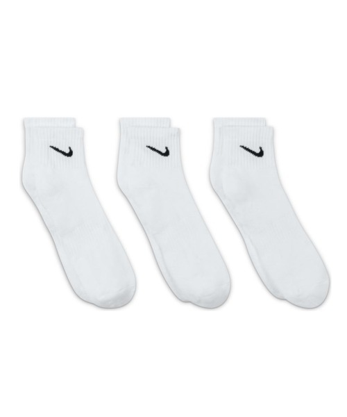 NIKE（ナイキ）の「3P エブリデイ クッション クウォーター ソックス　SX7667-100（ソックス/靴下・メンズ・ホワイト系その他・MEDIUM/X-LARGE/LARGE/SMALL）」の2枚目の写真