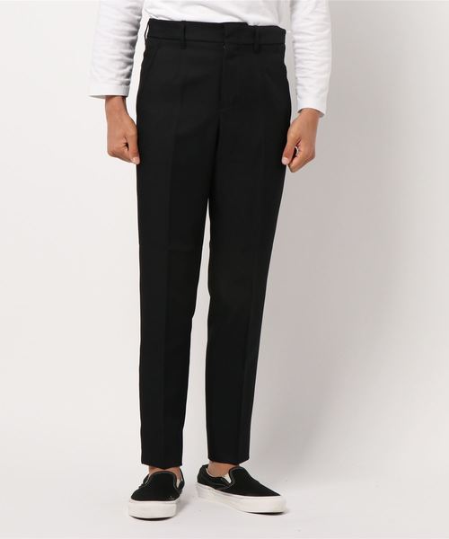 NEONSIGN（ネオンサイン）の「【PULP】NEON SIGN / ネオンサイン SLIM TAPERED SLACKS（その他パンツ・メンズ・ブラック/キャメル・46/48）」の2枚目の写真