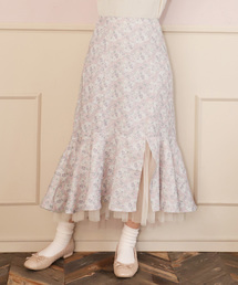 one after another NICE CLAUP | 【Flower Collection】フラワー裾チュールスカート(スカート)