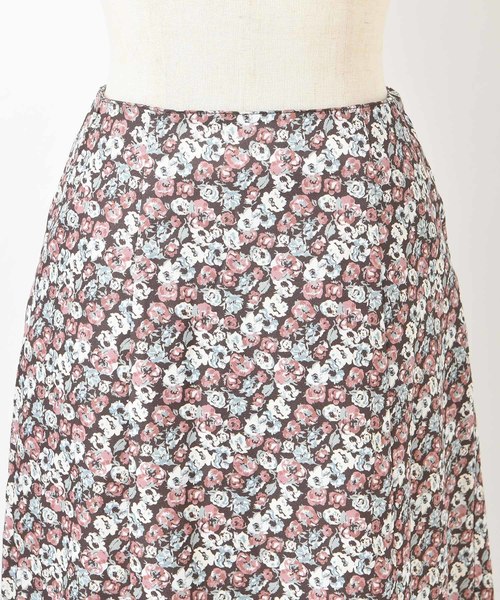 one after another NICE CLAUP（ワンアフターアナザーナイスクラップ）の「【Flower Collection】フラワー裾チュールスカート（スカート・レディース・ブラウン/ラベンダー・FREE）」の9枚目の写真