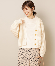 natural couture | 畦編みざっくりカーディガン(カーディガン/ボレロ)