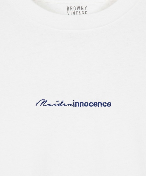 WEGO（ウィゴー）の「WEGO/カラーロゴ刺繍ロンＴ（Tシャツ/カットソー・メンズ・ホワイト/ブラック/パープル・MEDIUM/LARGE）」の8枚目の写真