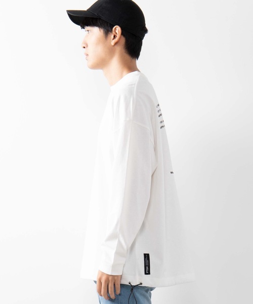 WEGO（ウィゴー）の「WEGO/カラーロゴ刺繍ロンＴ（Tシャツ/カットソー・メンズ・ホワイト/ブラック/パープル・MEDIUM/LARGE）」の11枚目の写真