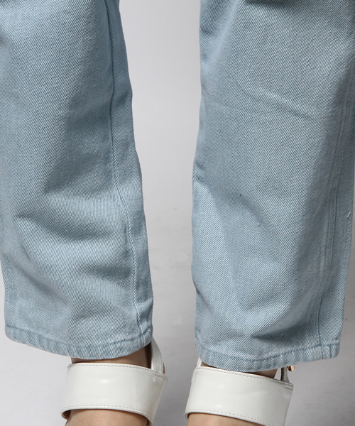 goocy(グースィー)の「サンカクポケットオーバーオール(サロペット/オーバーオール・レディース・ホワイト/ブルー・FREE)」の9枚目の写真