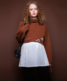 Candy Stripper | ROUGH DAMAGE ニット(ニット/セーター)