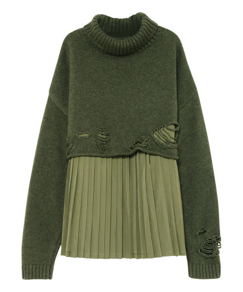 Candy Stripper（キャンディストリッパー）の「ROUGH DAMAGE ニット（ニット/セーター・レディース・ブラック/ブラウン/カーキ・2）」の6枚目の写真