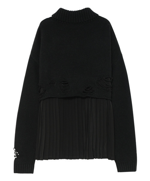 Candy Stripper（キャンディストリッパー）の「ROUGH DAMAGE ニット（ニット/セーター・レディース・ブラック/ブラウン/カーキ・2）」の7枚目の写真