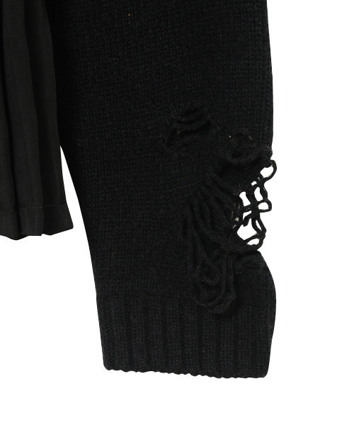 Candy Stripper（キャンディストリッパー）の「ROUGH DAMAGE ニット（ニット/セーター・レディース・ブラック/ブラウン/カーキ・2）」の10枚目の写真