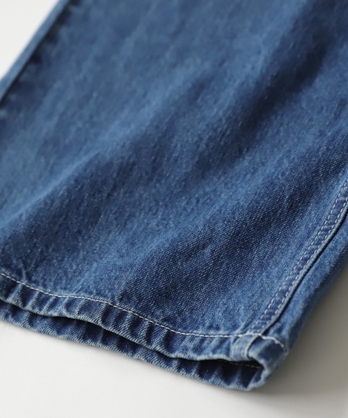 antiqua(アンティカ)の「ワイドデニムパンツ(デニムパンツ・レディース・ブルー/ノンウォッシュ/カーキ/キャメル/ブラック/ナチュラル・S/M/L)」の8枚目の写真