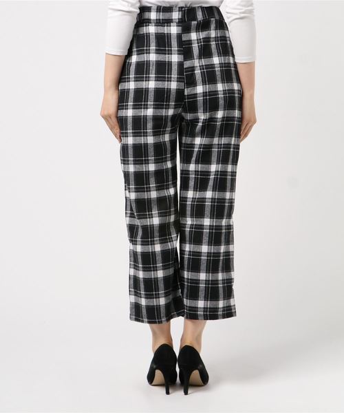 DING（ディング）の「DING/チェック柄イージーパンツ（その他パンツ・レディース・グリーン/ブラック/レッド/ブルー・FREE）」の7枚目の写真