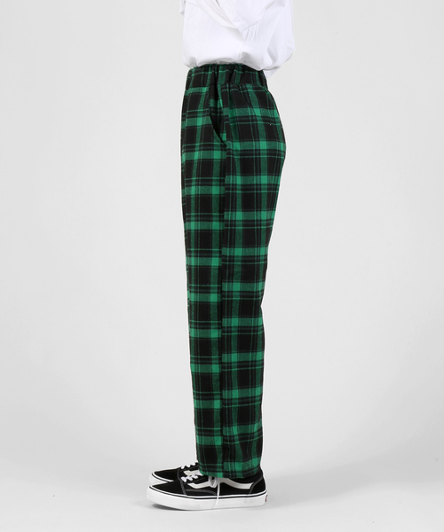 DING（ディング）の「DING/チェック柄イージーパンツ（その他パンツ・レディース・グリーン/ブラック/レッド/ブルー・FREE）」の5枚目の写真
