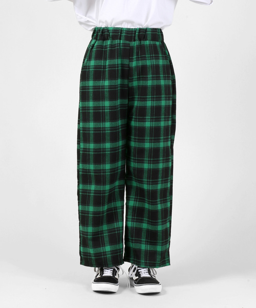DING（ディング）の「DING/チェック柄イージーパンツ（その他パンツ・レディース・グリーン/ブラック/レッド/ブルー・FREE）」の8枚目の写真
