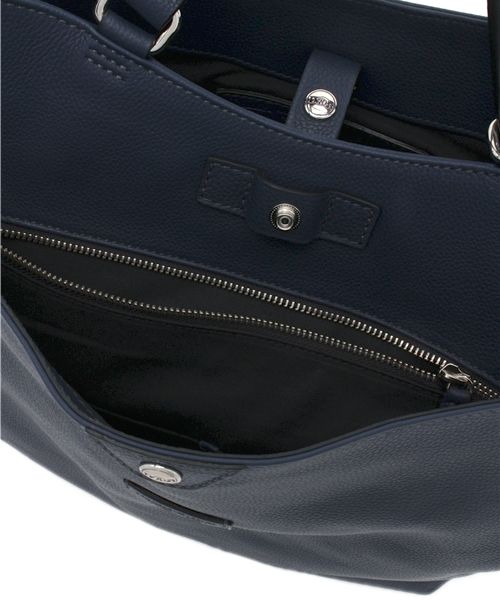 Daniel & Bob（ダニエル&ボブ）の「Daniel & Bob / 別注"CERCATORE"IDISレザートート（トートバッグ・メンズ・ダークブラウン/ネイビー・ONE SIZE）」の7枚目の写真