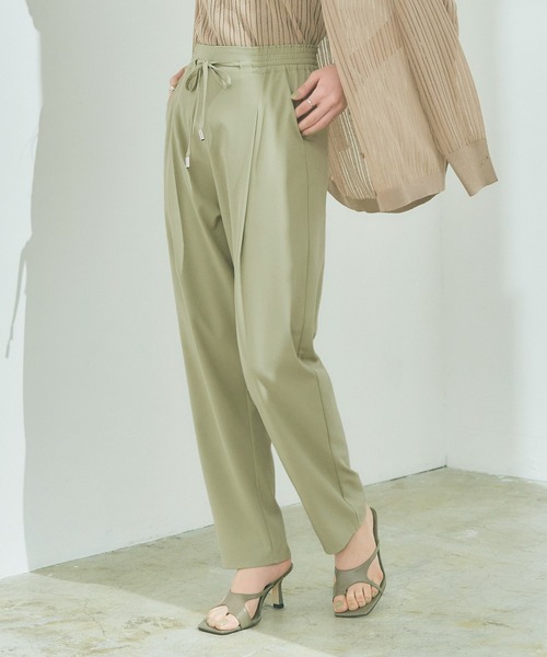 titivate（ティティベイト）の「ﾘﾗｯｸｽﾃｰﾊﾟｰﾄﾞﾊﾟﾝﾂ（その他パンツ・レディース・ブラウン/ブラック/グレイッシュベージュ/グリーン系その他/ブルー/ライトブラウン/ピンク/ラベンダー・L/S/M）」の5枚目の写真