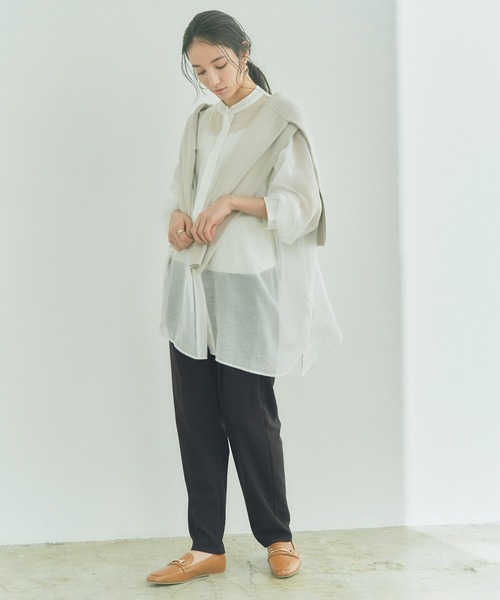 titivate（ティティベイト）の「ﾘﾗｯｸｽﾃｰﾊﾟｰﾄﾞﾊﾟﾝﾂ（その他パンツ・レディース・ブラウン/ブラック/グレイッシュベージュ/グリーン系その他/ブルー/ライトブラウン/ピンク/ラベンダー・L/S/M）」の14枚目の写真