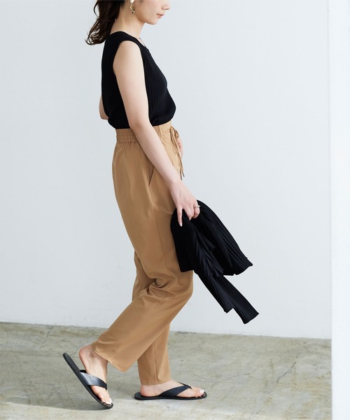 titivate（ティティベイト）の「ﾘﾗｯｸｽﾃｰﾊﾟｰﾄﾞﾊﾟﾝﾂ（その他パンツ・レディース・ブラウン/ブラック/グレイッシュベージュ/グリーン系その他/ブルー/ライトブラウン/ピンク/ラベンダー・L/S/M）」の17枚目の写真