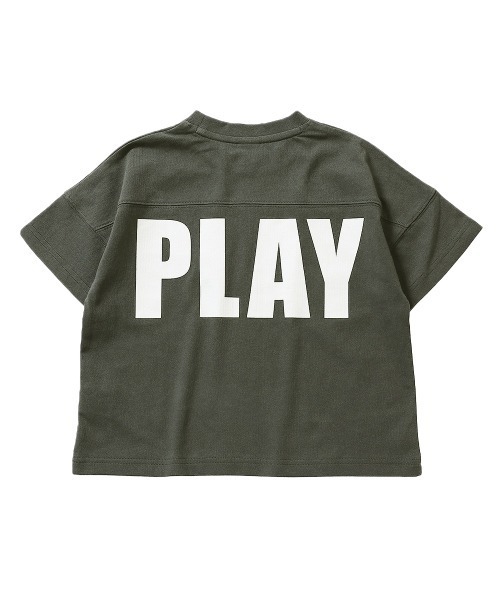 devirock（デビロック）の「バックプリントTシャツ（Tシャツ/カットソー・キッズ・キャメル/モカ/バイオレット/スミクロ/ダークオリーブ/パープル系その他/サックスブルー/ブルー系その他/ベージュ/グリーン系その他・120cm/100cm/140cm/160cm/150cm/110cm/130cm）」の20枚目の写真