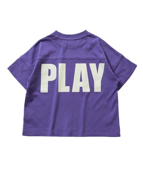 devirock（デビロック）の「バックプリントTシャツ（Tシャツ/カットソー・キッズ・キャメル/モカ/バイオレット/スミクロ/ダークオリーブ/パープル系その他/サックスブルー/ブルー系その他/ベージュ/グリーン系その他・120cm/100cm/140cm/160cm/150cm/110cm/130cm）」の13枚目の写真