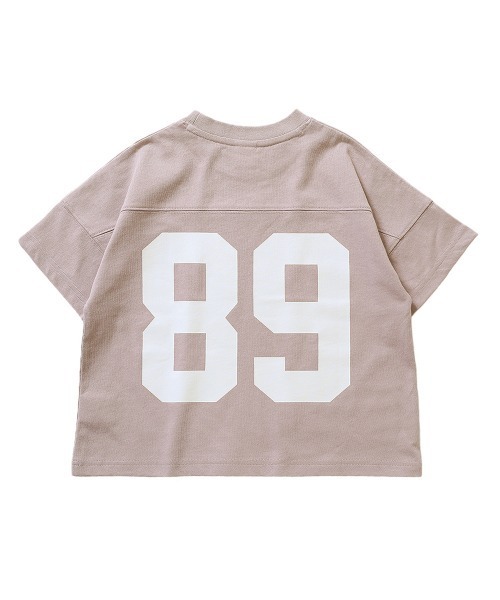 devirock（デビロック）の「バックプリントTシャツ（Tシャツ/カットソー・キッズ・キャメル/モカ/バイオレット/スミクロ/ダークオリーブ/パープル系その他/サックスブルー/ブルー系その他/ベージュ/グリーン系その他・120cm/100cm/140cm/160cm/150cm/110cm/130cm）」の12枚目の写真