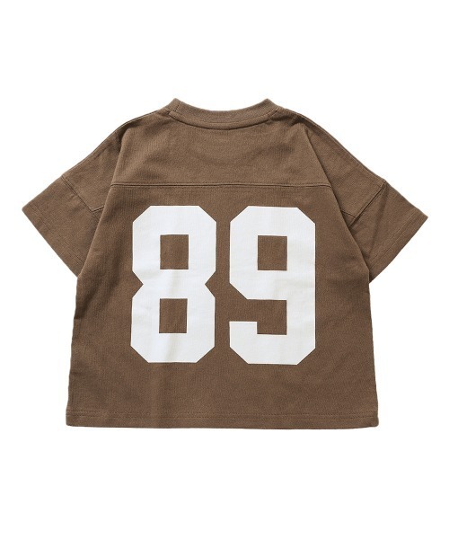 devirock（デビロック）の「バックプリントTシャツ（Tシャツ/カットソー・キッズ・キャメル/モカ/バイオレット/スミクロ/ダークオリーブ/パープル系その他/サックスブルー/ブルー系その他/ベージュ/グリーン系その他・120cm/100cm/140cm/160cm/150cm/110cm/130cm）」の19枚目の写真