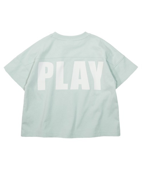 devirock（デビロック）の「バックプリントTシャツ（Tシャツ/カットソー・キッズ・キャメル/モカ/バイオレット/スミクロ/ダークオリーブ/パープル系その他/サックスブルー/ブルー系その他/ベージュ/グリーン系その他・120cm/100cm/140cm/160cm/150cm/110cm/130cm）」の15枚目の写真