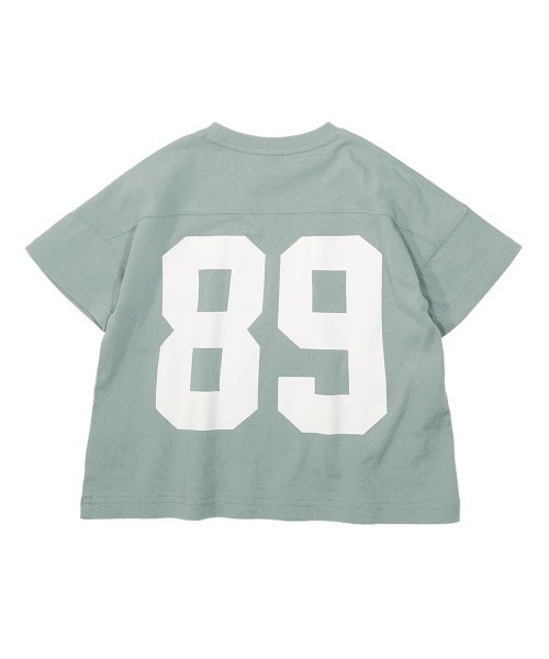 devirock（デビロック）の「バックプリントTシャツ（Tシャツ/カットソー・キッズ・キャメル/モカ/バイオレット/スミクロ/ダークオリーブ/パープル系その他/サックスブルー/ブルー系その他/ベージュ/グリーン系その他・120cm/100cm/140cm/160cm/150cm/110cm/130cm）」の14枚目の写真