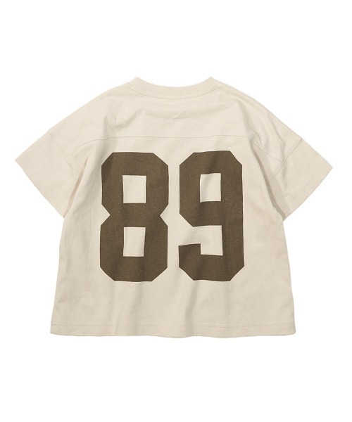 devirock（デビロック）の「バックプリントTシャツ（Tシャツ/カットソー・キッズ・キャメル/モカ/バイオレット/スミクロ/ダークオリーブ/パープル系その他/サックスブルー/ブルー系その他/ベージュ/グリーン系その他・120cm/100cm/140cm/160cm/150cm/110cm/130cm）」の18枚目の写真