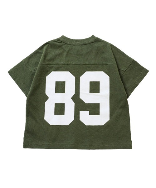 devirock（デビロック）の「バックプリントTシャツ（Tシャツ/カットソー・キッズ・キャメル/モカ/バイオレット/スミクロ/ダークオリーブ/パープル系その他/サックスブルー/ブルー系その他/ベージュ/グリーン系その他・120cm/100cm/140cm/160cm/150cm/110cm/130cm）」の17枚目の写真