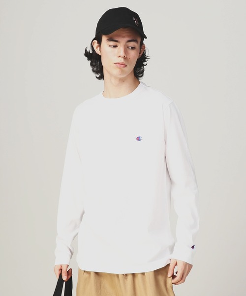 Champion(�`�����s�I��)��Champion �`�����s�I�� LONG SLEEVE T-SHIRT �����|�C���g�h�J ����T/�����OT�V���c(T�V���c/�J�b�g�\�[)