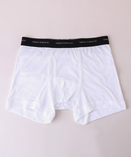 TAKEO KIKUCHI（タケオキクチ）の「【MADE IN JAPAN】ベーシックボクサーパンツ（ボクサーパンツ・メンズ・ホワイト/チャコールグレー/ブラック・02/03）」の2枚目の写真