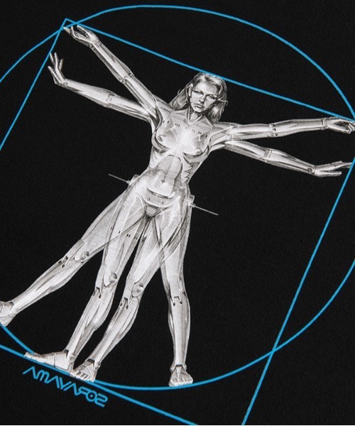 Sync.（スィンク）の「Sync.【HAJIME SORAYAMA】LONG SLEEVE TEE "CANON OF PROPORTIONS"（Tシャツ/カットソー・メンズ・ホワイト/パープル/ブラック・X-LARGE/MEDIUM/LARGE/SMALL）」の8枚目の写真