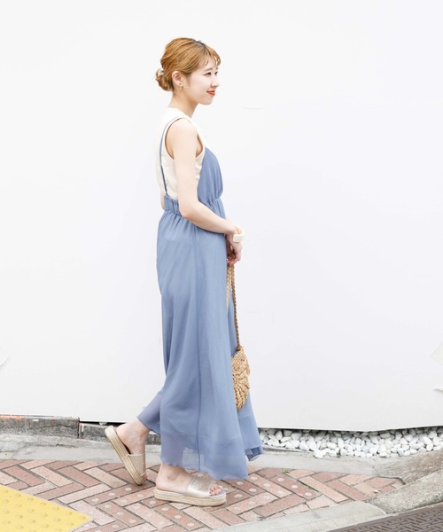 flower(フラワー)の「ペタルワンピース(ワンピース・レディース・ベージュ/ブラウン/ブルー/ブラウン系その他・FREE)」の8枚目の写真