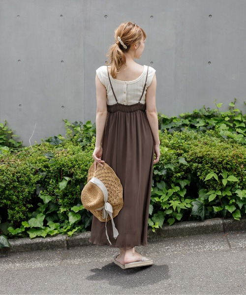 flower(フラワー)の「ペタルワンピース(ワンピース・レディース・ベージュ/ブラウン/ブルー/ブラウン系その他・FREE)」の22枚目の写真