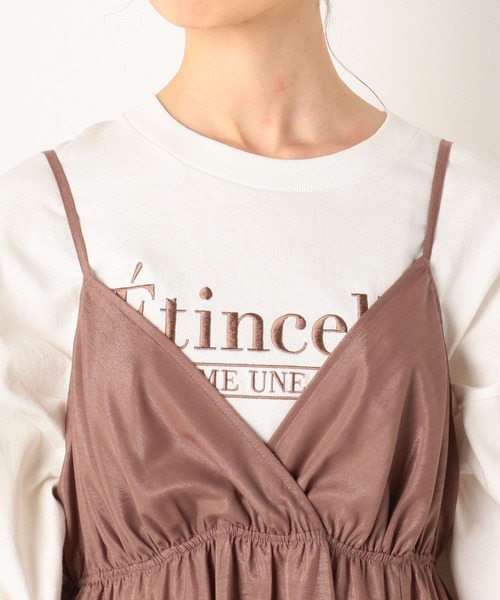 archives（アルシーヴ）の「箔シフォンキャミワンピース（ワンピース・レディース・ピンクベージュ/ブルー/イエロー/ベージュ/ブラウン・MEDIUM）」の18枚目の写真