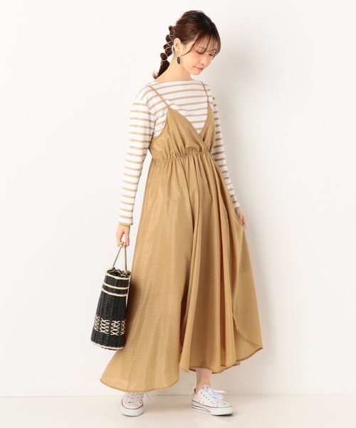 archives（アルシーヴ）の「箔シフォンキャミワンピース（ワンピース・レディース・ピンクベージュ/ブルー/イエロー/ベージュ/ブラウン・MEDIUM）」の17枚目の写真