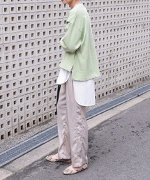 Marient | ヴィンテージサテンラインパンツ(その他パンツ)