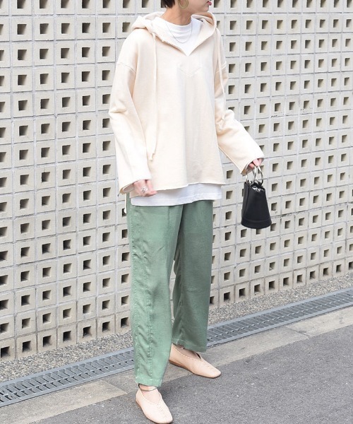 Marient（マリエント）の「ヴィンテージサテンラインパンツ（その他パンツ・レディース・ピンク/ブルー/ライトグリーン/アイボリー・FREE）」の9枚目の写真