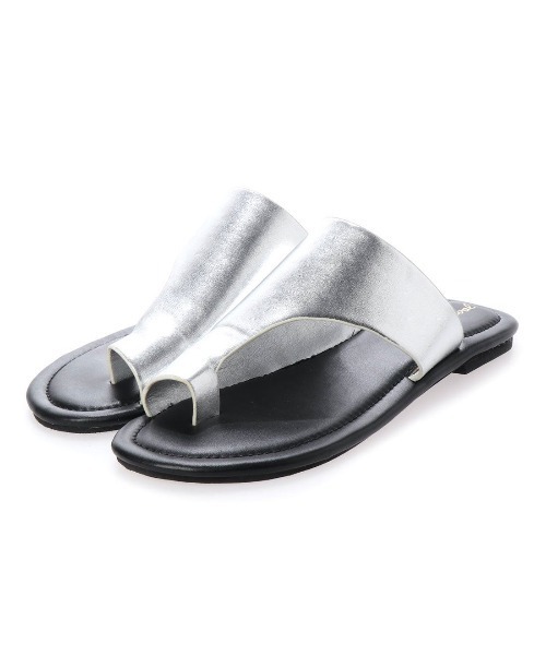 Serene ce cool(セレンセクール)の「ワイドカバートングフラットサンダル(サンダル・レディース・ブラック/ブラウン/ベージュ/シルバー・S/M/L/LL)」の14枚目の写真